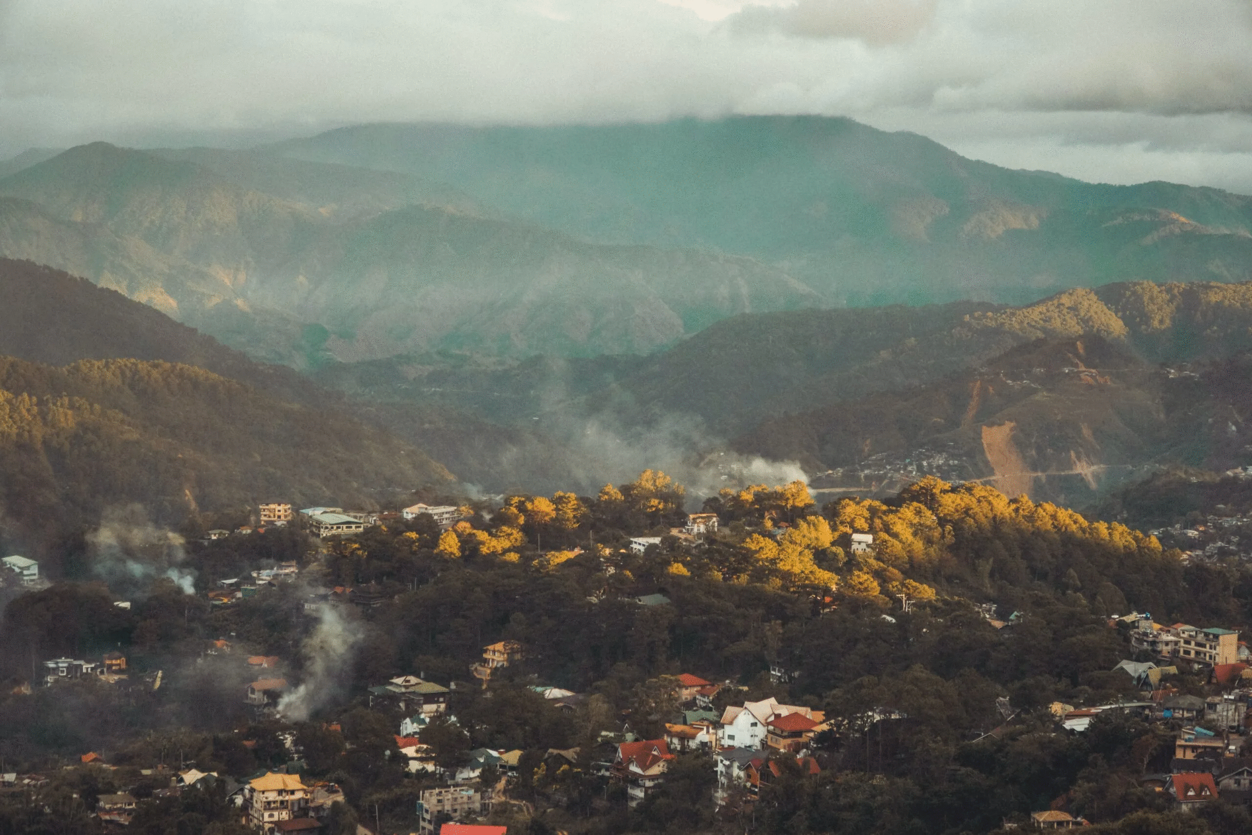 a view of the baguio viliage