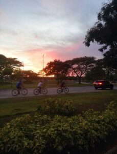 biking in Nuvali park