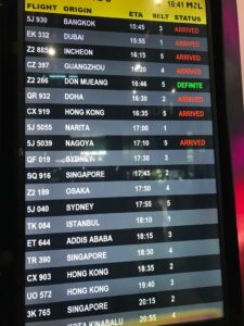 Flight information display